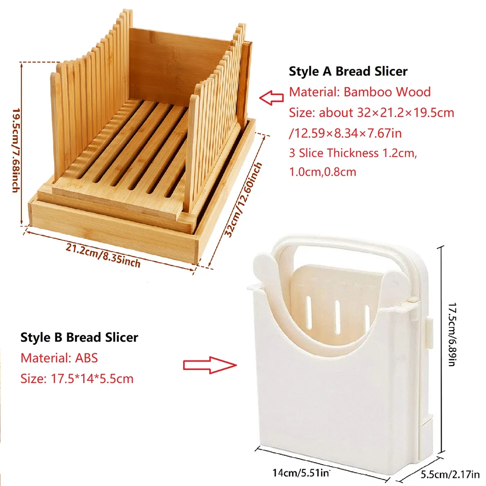 Taglierina Per Pane In Legno E Acciaio Inox - Pieghevole Con Guida Di Taglio, Perfetta Per Pane Fatto In Casa