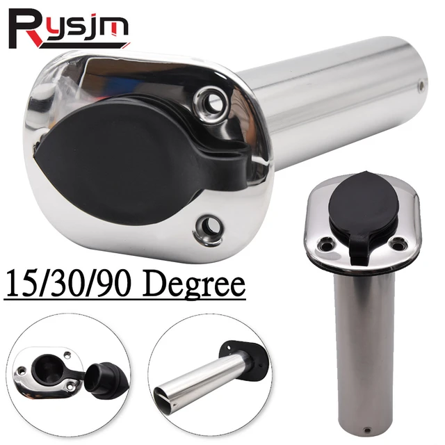 HD 2PCS 30 Degree Stainless Steel Fishing Rod Holder Flush Mount Boat  Marine Hardware boat accessories Spain/ Russia Warehouse - AliExpress