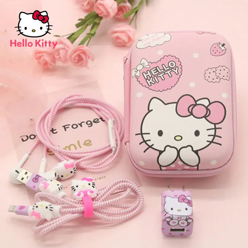 

Hello Kitty Is Suitable for Apple X IPhone6S/7/8P/MAX Charging Data Cable Protective Cover