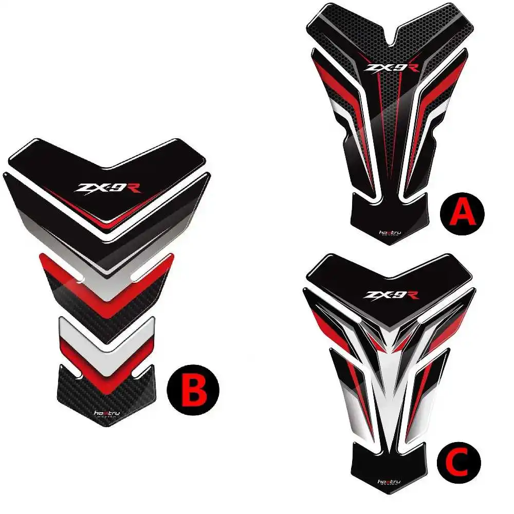 

For KAWASAKI ZX9R ZX-9R ZX 9 R Motorcycle 3D Resin Fuel Tank Gasket Fuel Tank Protection Sticker Decal