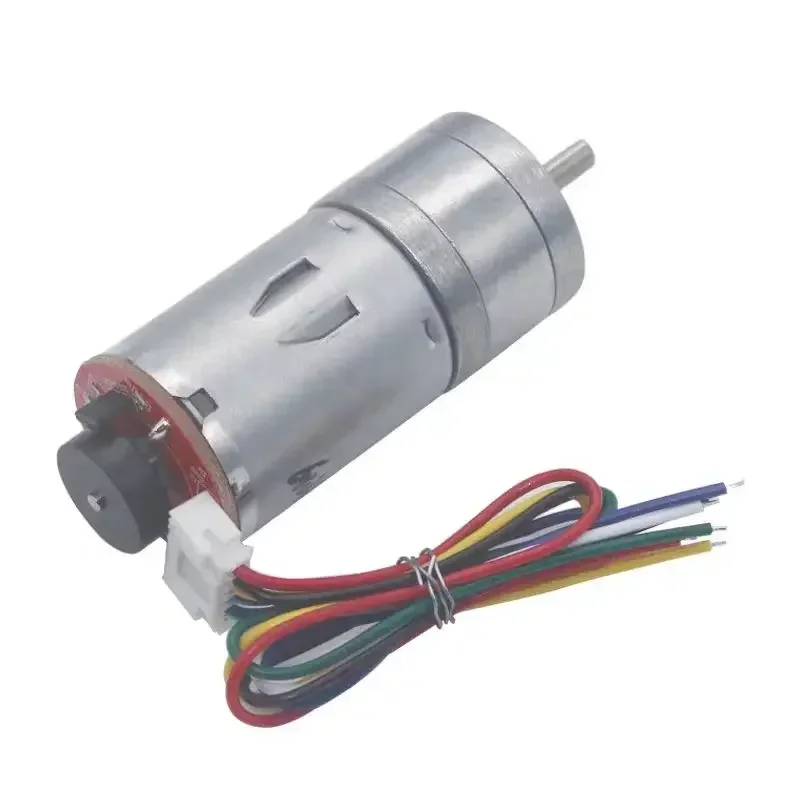 Motor Micro DC 25GA370 De Engranajes Metálicos - Alta Torsión, 6V/12V/24V, Velocidad 12-1360 RPM