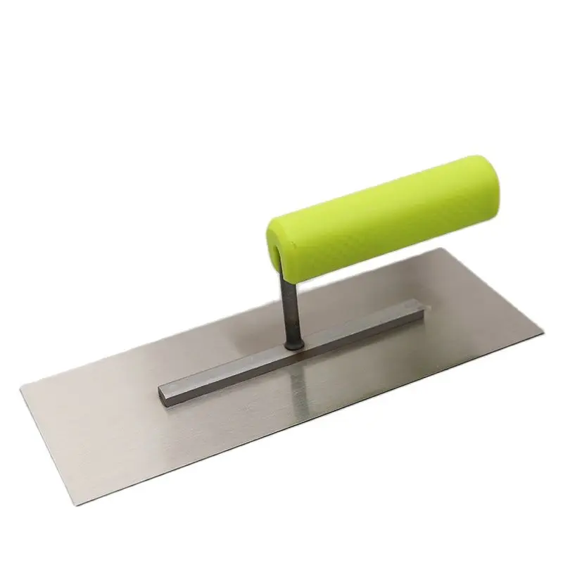 Silver SK5 Steel Plaster Trowel with Plastic Handle, 100x250MM, Finishing Trowel for Cement and Concrete