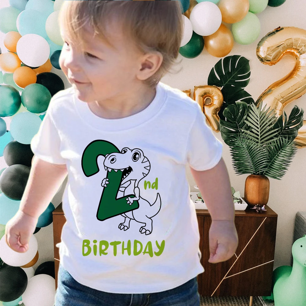 Roarsome at 2 Dinosaur T-Shirt 2nd Birthday Shirt Family Birthday Tshirts