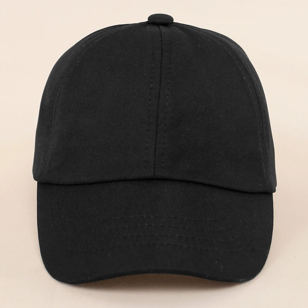 Children's High Ponytail Baseball Cap Boy Girls Breathable Hats For Kids Solid Simple Outdoor Travel Suncreen Cap Baby Hat