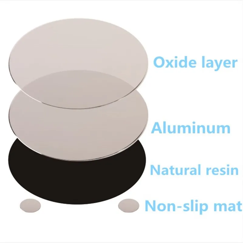 Aluminum Mouse Pad Waterproof Metal Resin 2Sides Dual-use Office Mat mouse pad