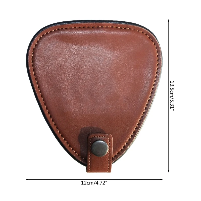 Guitar Pick Box, PU Leather Guitar Pick Bag, Holder with 22Pcs Picks