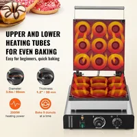 Doughnut Maker, commercial 9-hole double-sided heated waffle maker, for restaurant and home, breakfast maker 2