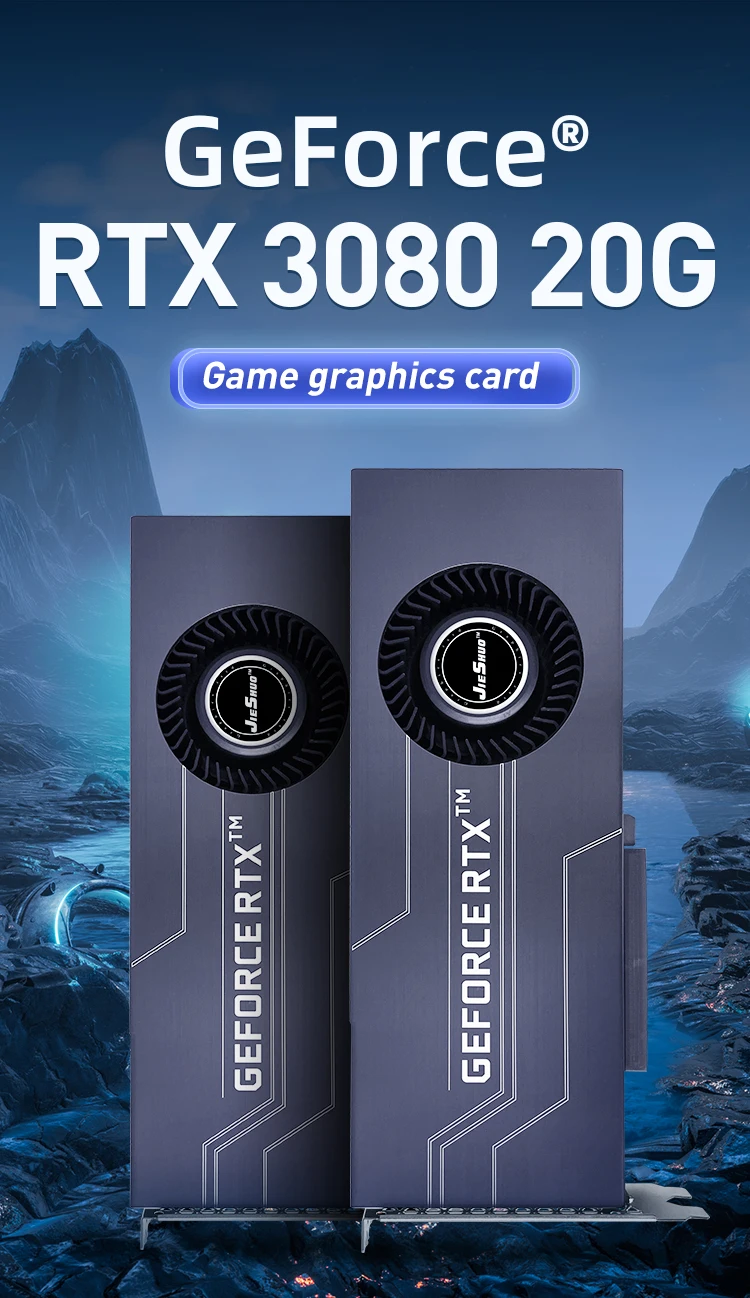JIESHUO NVIDIA RTX 3080 20GB Turbo Gaming Graphics Card GDDR6X GPU