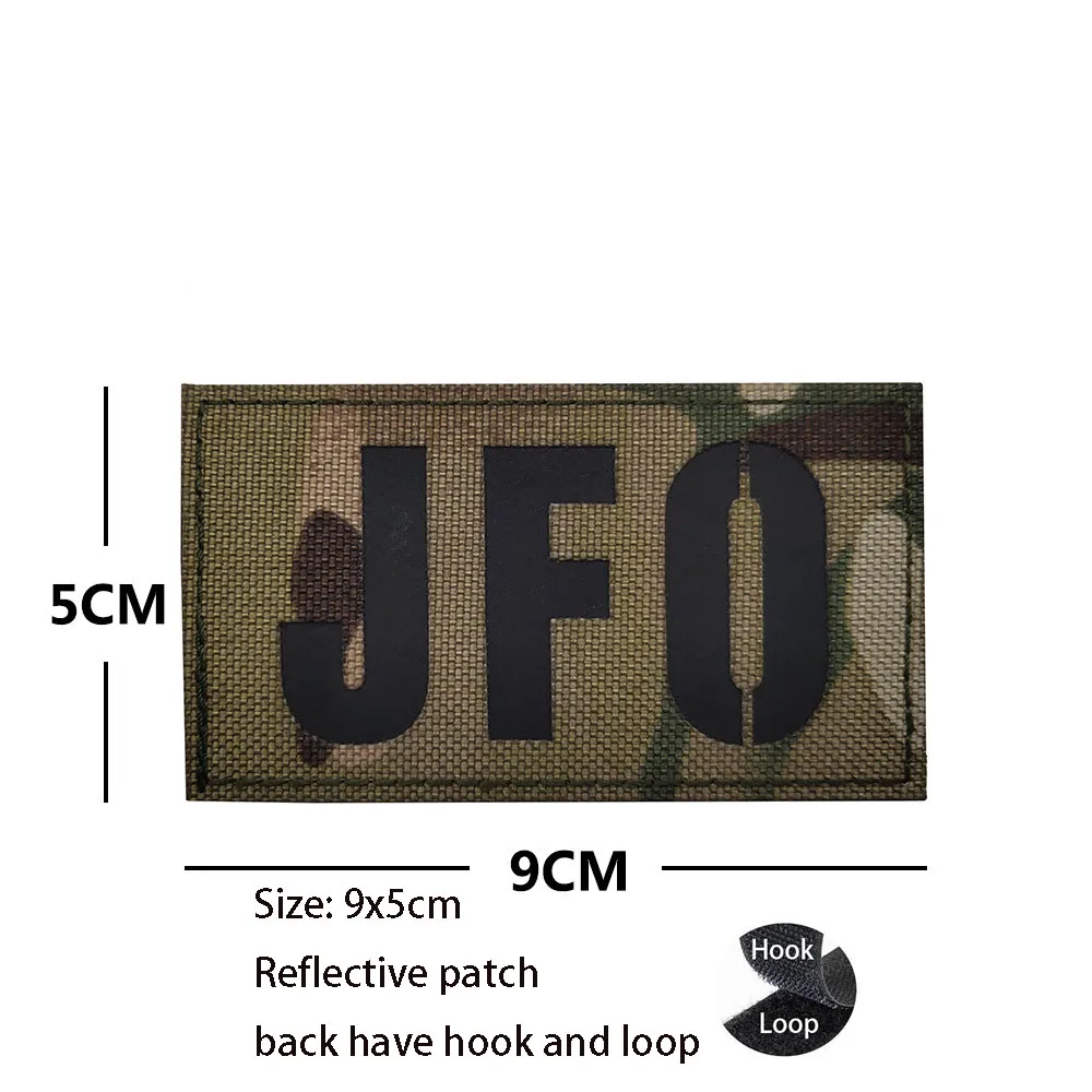 IR IR Reflektierende CP Camouflage Tasche Zubehör Abzeichen Englische Wörter PRESS, MEDIC, SF, USAF, K9, FIRE, Kleidung Paste Armband mit Haken Patches_voghion.com