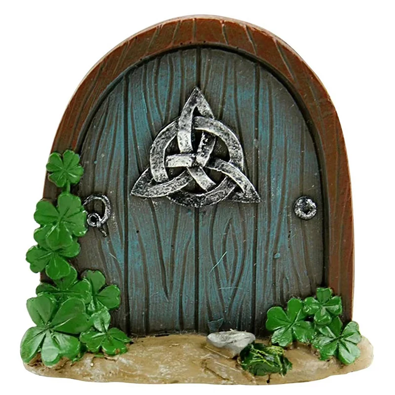 1Pc Miniature Dollhouse Fairy Door Home Mini Arch Window Door Mouse Hole Decoration Outdoor Garden Sculpture Elf Craft Decor 6