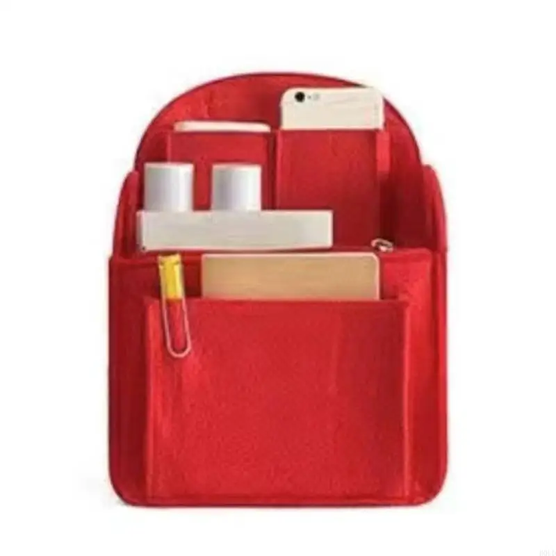 D0UD Shoulder Bag Handbag Insert Pocket Backpack Insert Small Bag Divider 4