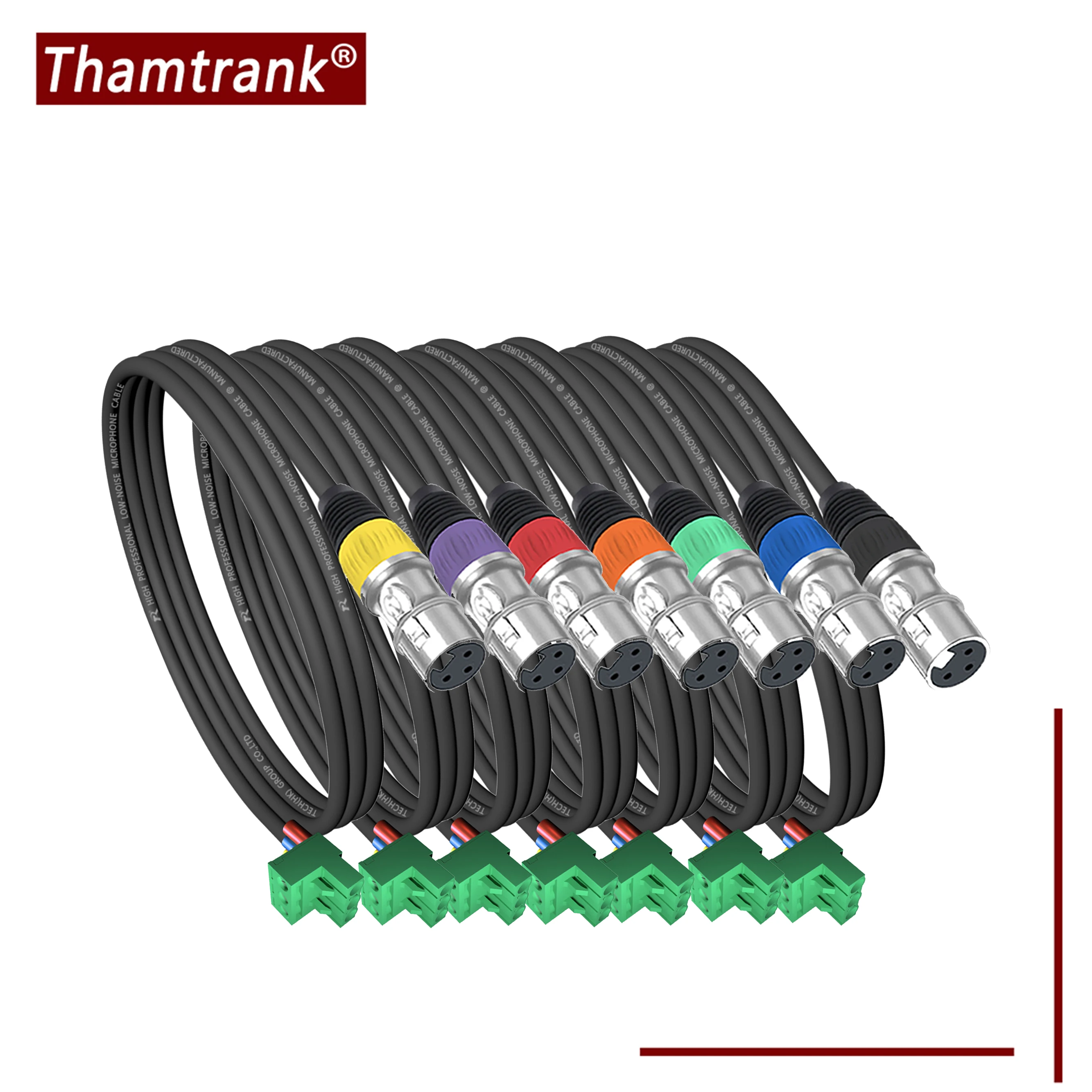 1 Stück 3-Pin PCB-Schraubklemmen-Stecker auf XLR M/F-Kabel, XLR-zu-Phoenix-Konverterkabel, rauscharmes Mikrofonkabel für Lautsprecherprozessor