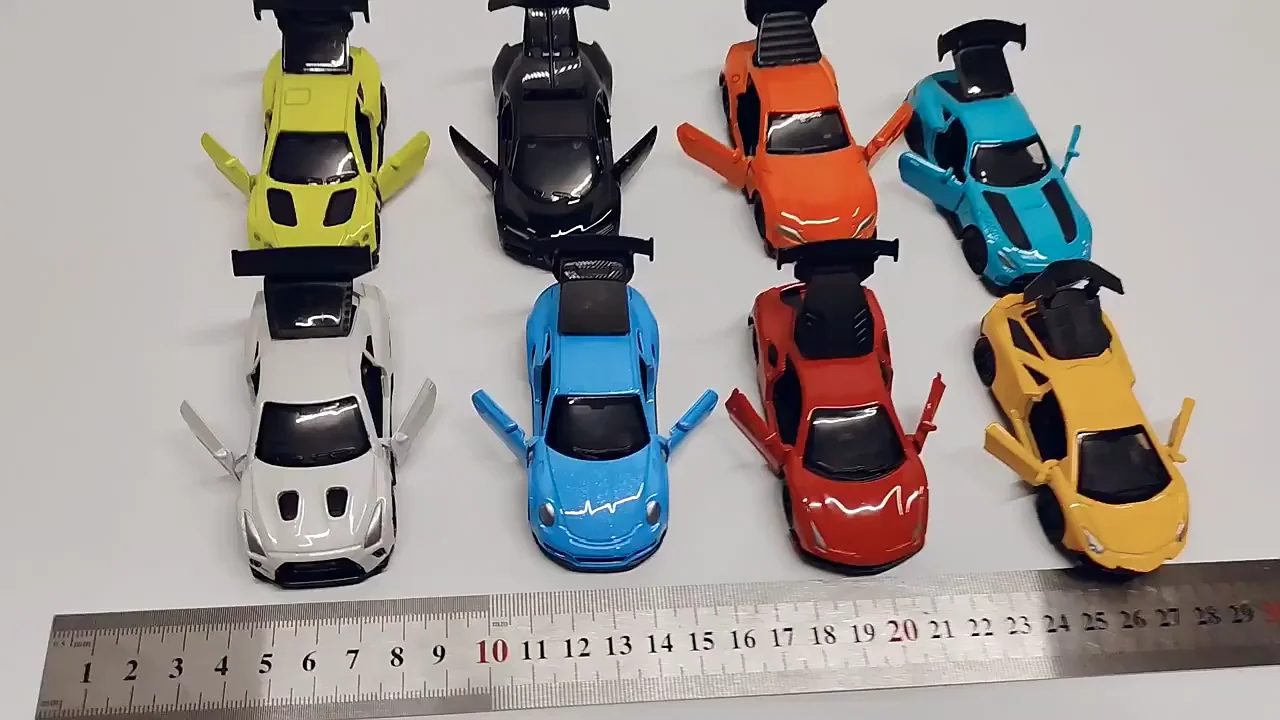 Alloy Model Simulation Sports Car Toy Vehicle Ferrrar Pull and Back Collection Nissan GTR / Lamborghini/ Bughatti / Toyots Supra/ Porsche/ ( 1 piece)