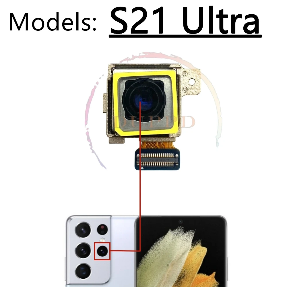 Set completo Fotocamera posteriore anteriore per Samsung Galaxy S21 Ultra 5G G998B G998U Frontale Selfie Indietro Modulo fotocamera Pezzi di ricambio - Image 5