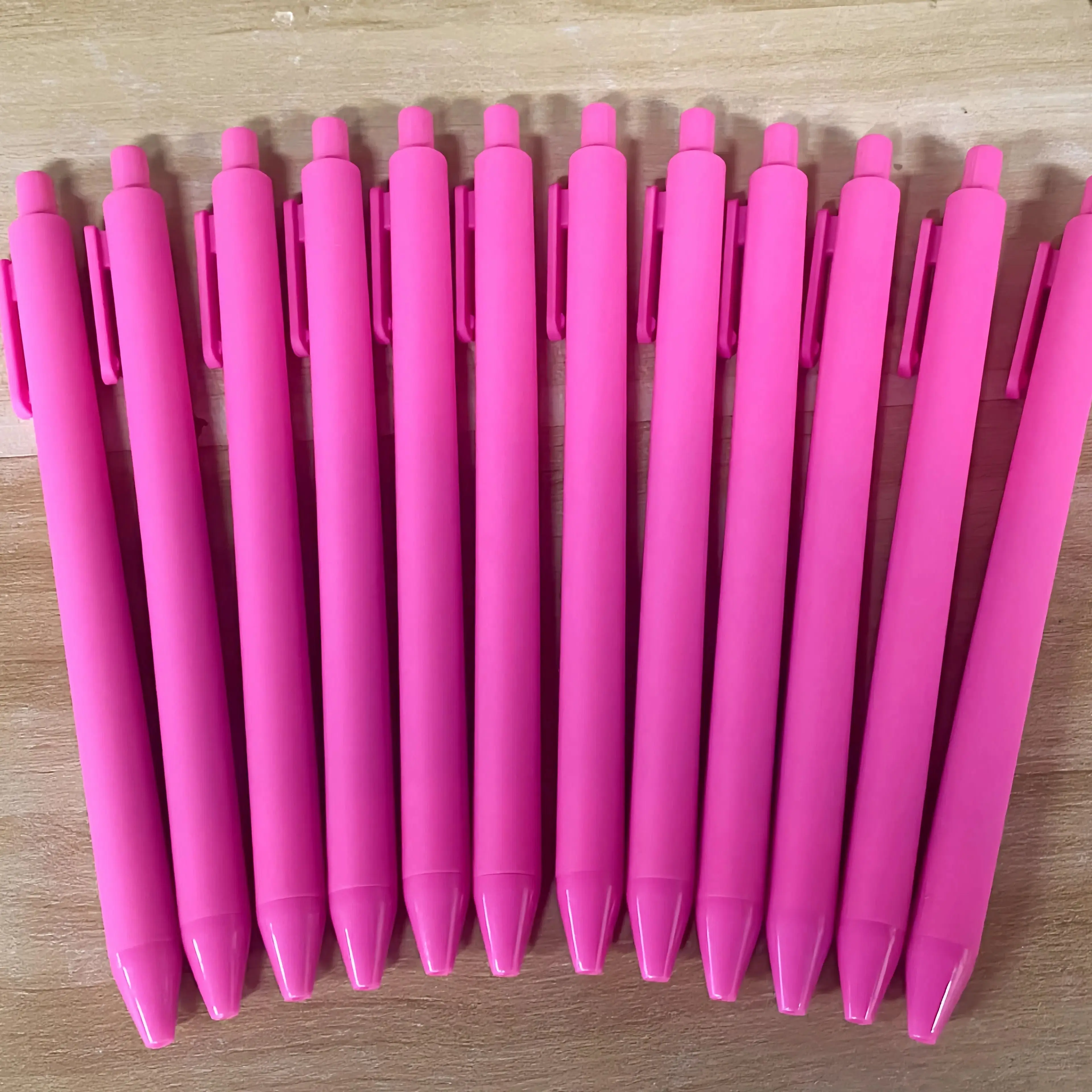 10 Pcs Hot Pink Retractable Gel Pens for Pink Ribbon Breast Cancer Awareness Campaign Journaling Office Supplies 4