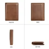 WESTAL New Hand-Made Cowhide Wallet Men's Leather Anti-Theft Cash Clip Advanced Sense Large Capacity Wallet 3