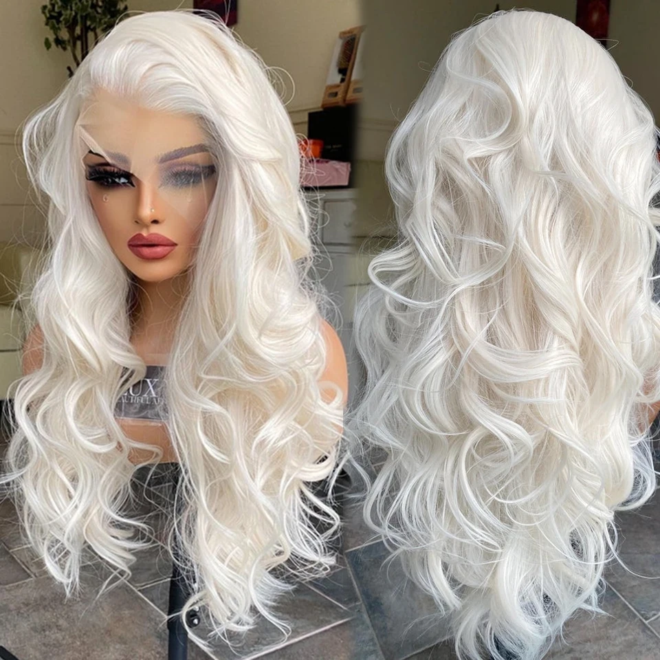 Lush Platinum Blonde Lace Front Wig Moment Digital Art Lush Platinum Blonde Lace Front Wig Moment Digital Art