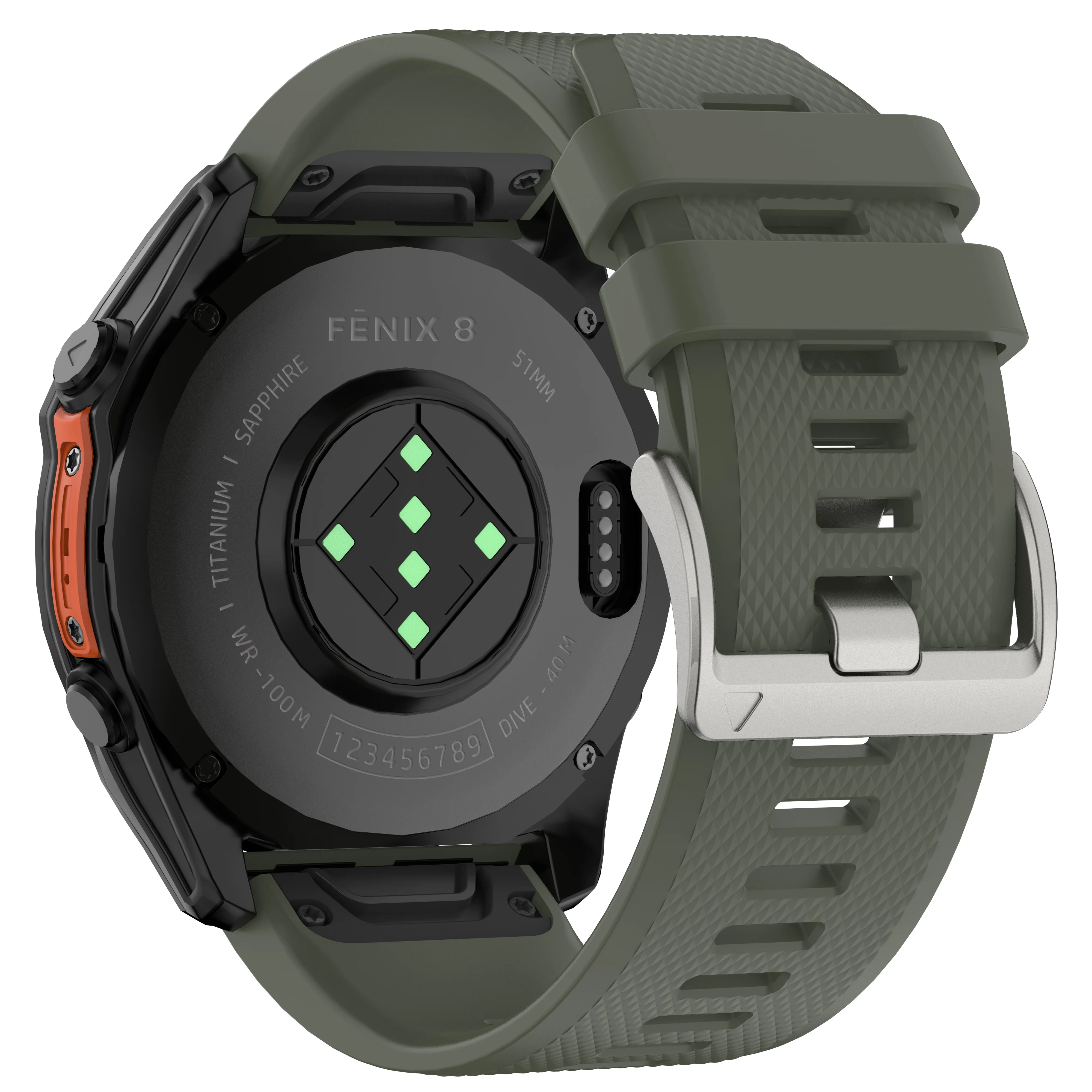 Premium QuickFit Soft Silicone Watch Band Strap, 22-26mm,