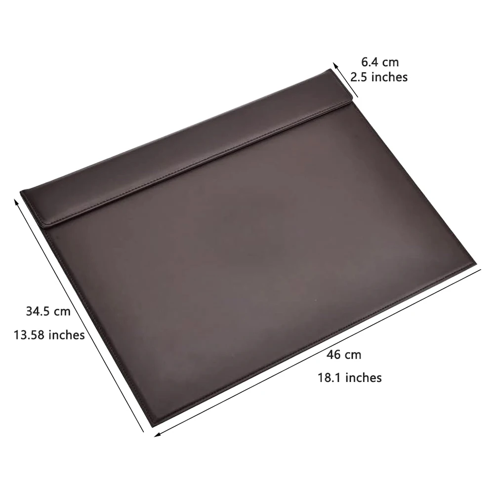 A3 File Paper Clipboard 18x14'' Drawing & Writing Board Large Desk Pad PU Leather Desktop Mat for Office Supplies Clamping writing clipboard,transparent clipboard,clipboard holder