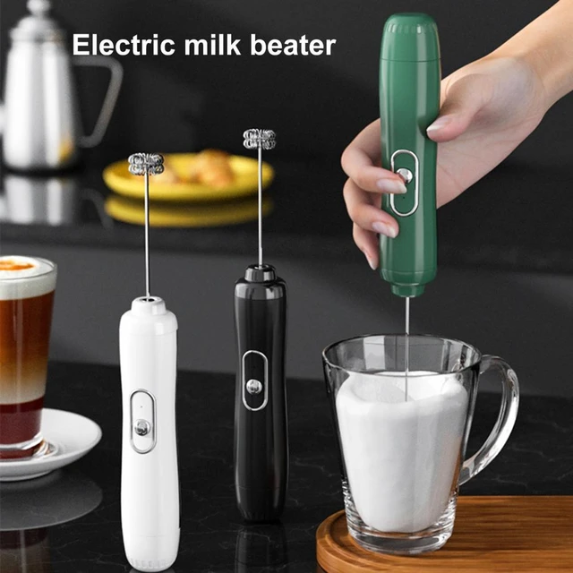 Electric Stirrer Hand Frother High-speed Electric Milk Frother with  Powerful Motor Handheld Egg Blender Coffee Mixer for Kitchen - AliExpress