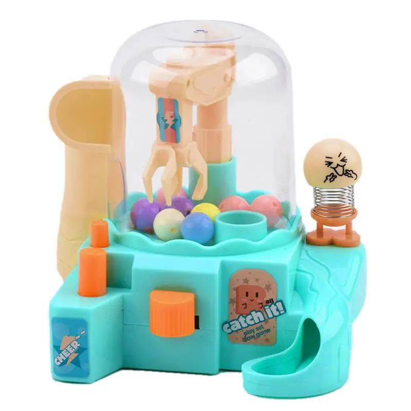 

Doll Grabber Machine Tiny Stuff Prizes Gashapon Toy Claw Toy Grabber Fingertip Toy Ball Crane Catch Toy For Children Kids