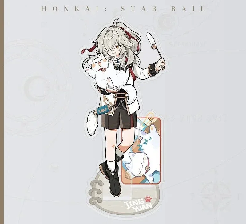 Honkai: Star Rail Blade & Kafka Acrylic Figure Stand - Cat-Themed Desk Decor Ornament