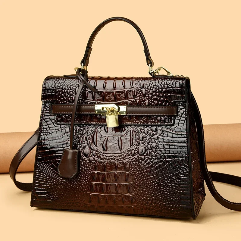 2025 Premium Women's Solid Color Shopper Bag - Designer Leather Crossbody With Parisian-Inspired Hardware 5