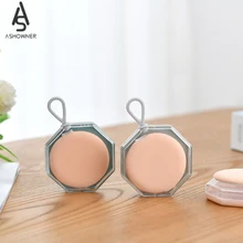

Portable Puff Holder Drying Soft Flocking Powder Sponge Natural Smooth Cosmetic Storage Case Box Foundation Make Up Tools Women