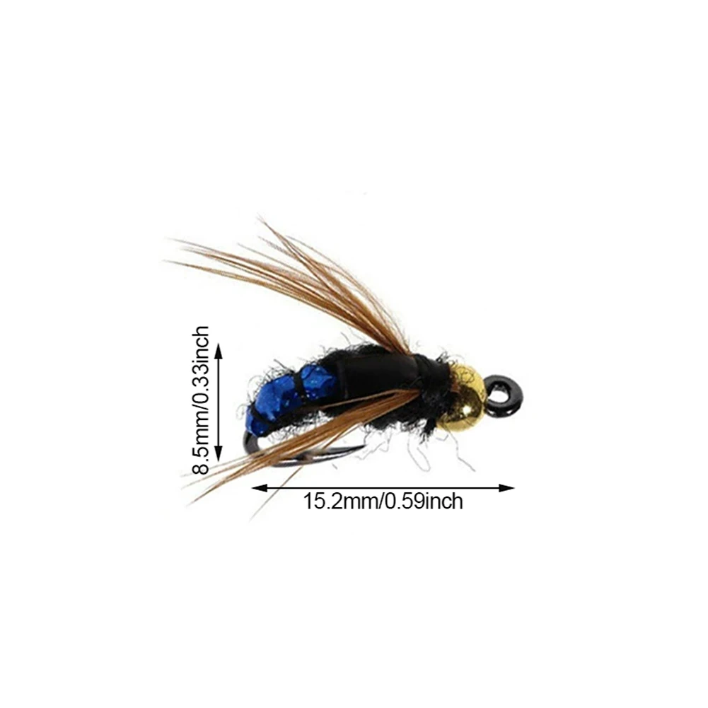 5/10Pcs PVC Fly Fishing Flies Soft Rubber Fly Fishing Lures Lifelike Flies Insects Lures Barbed Hooks Fishing Accessories