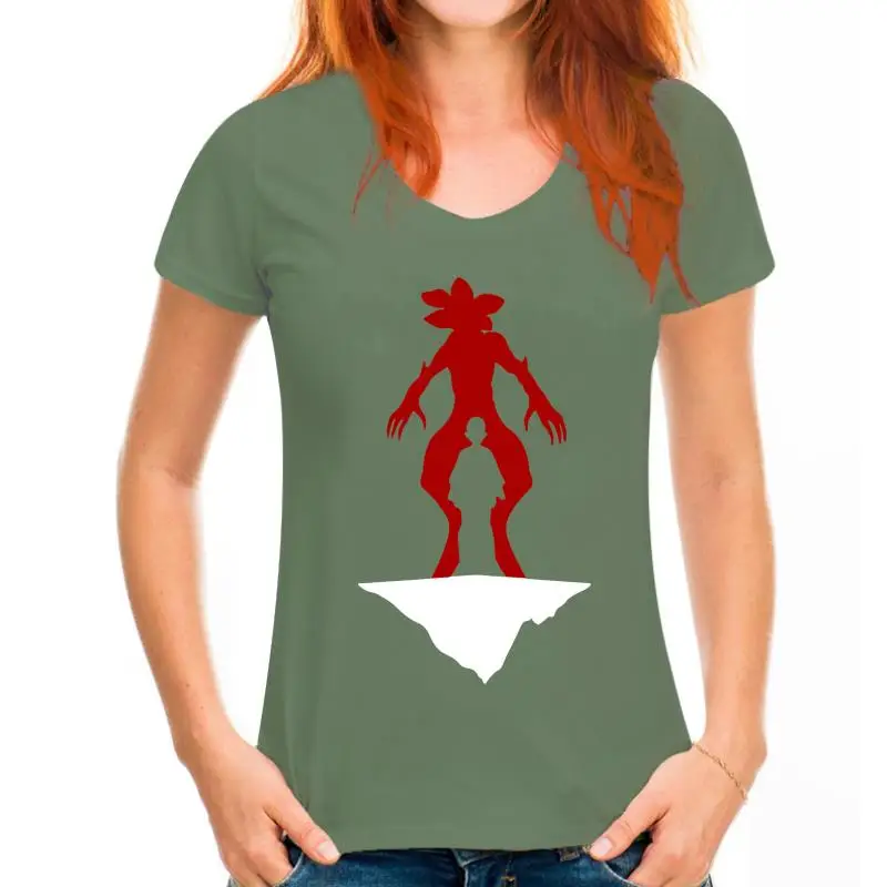 thumbnail image 1 of Camiseta con silueta de Stranger Eleven y Demogorgon Things: camiseta para hombre, mujer y niño, nueva y genial, 1 of 5
