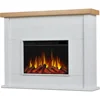 Marshall 49" Slim Electric Fireplace with Mantel for Living Room or Bedroom, Replaceable Fireplace Insert Heater, Realistic Log 1