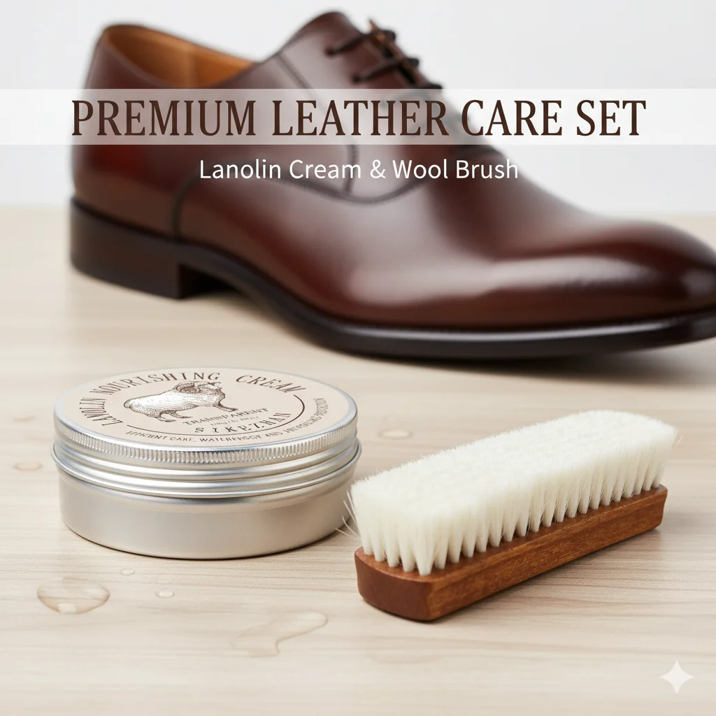 Lanolin Leather Care Cream Kit image 1