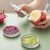 Stainless Steel Baby Cutlery Silicone Double Head Scraping Fruit Puree Spoon Complementary Food Spoon 3