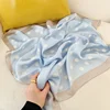 70*70cm Fashion Handkerchief Dot Print Silk Satin Neck Scarf For Women Small Shawls Hair Scarfs Female Bag Scarves For Ladies 5