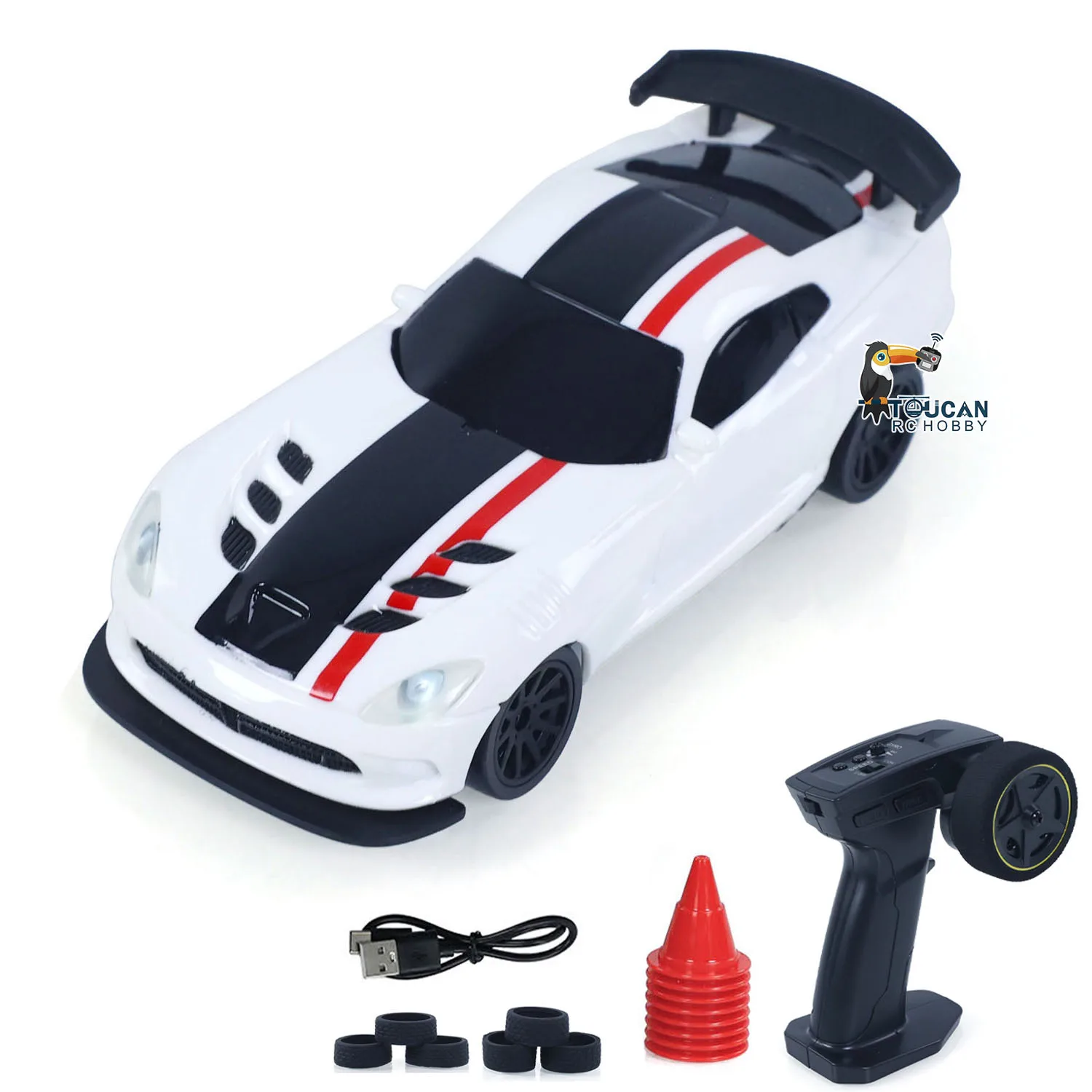 アップグレードジャイロミニおもちゃ 4WD 1/43 RC スピードカー RTR