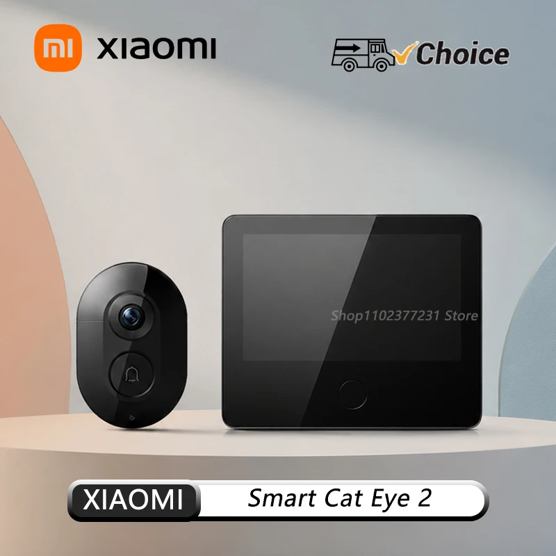 OG XIAOMI Smart Cat Eye 2 Telecamera HD 3MP con Visione Notturna a Infrarossi 940nm, Citofono con Schermo HDR da 5 Pollici 720P, Angolo di Visione 180° ° Obiettivo Grandangolare
