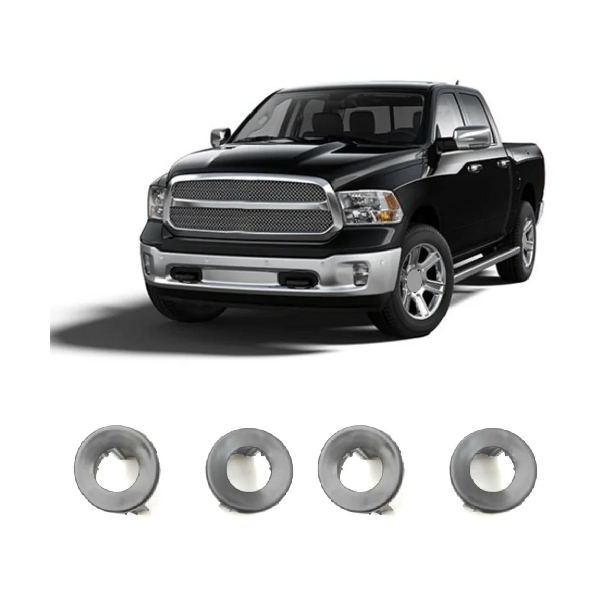 Car Front Bumper Park Assist Sensor Bezel for-Dodge Ram 1500 2500 3500 5VS88ZZZAA Car Accessories