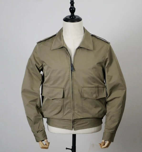 US Jacket Major Khaki Men Spring Vintage