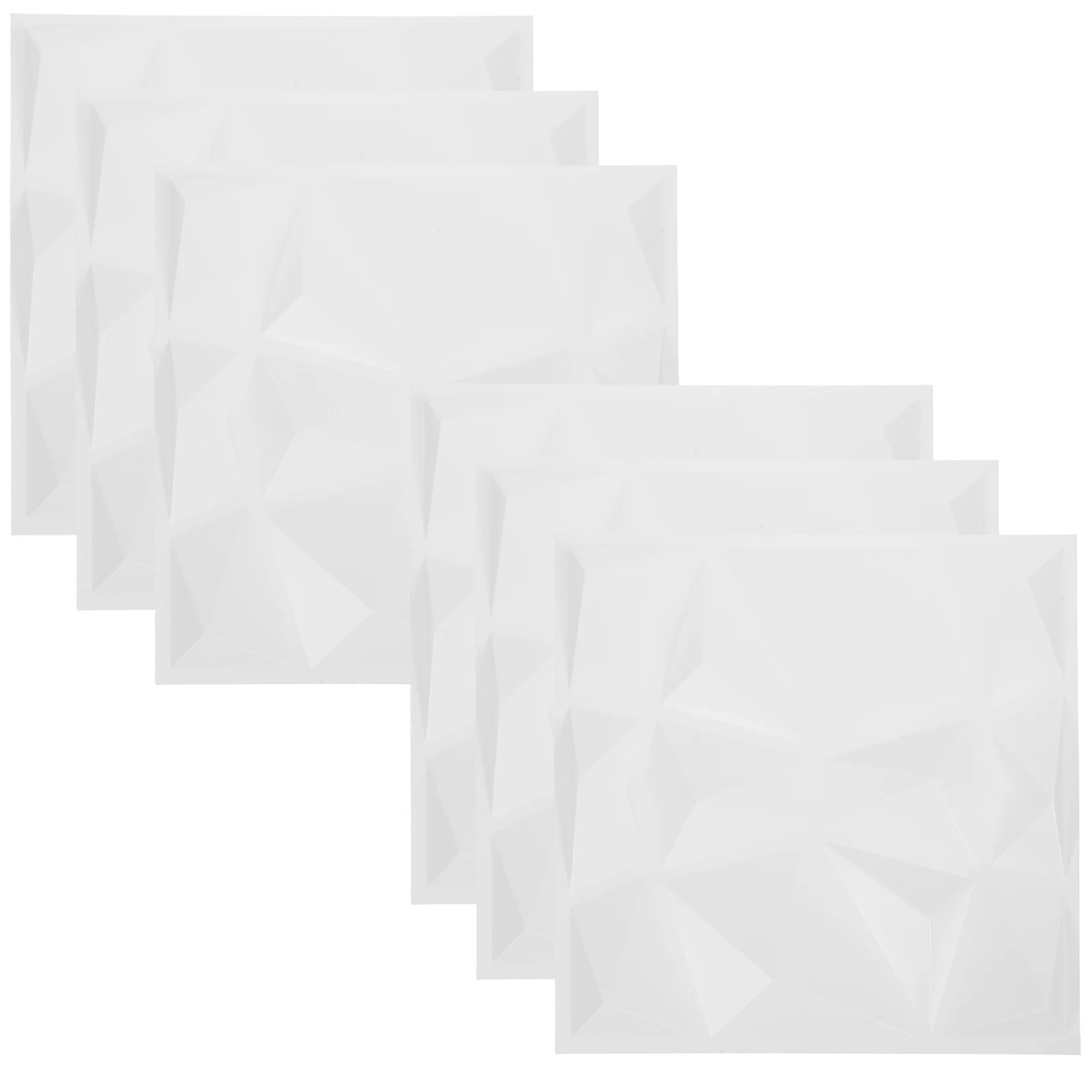 

6pcs Wall Decor Flame-retardant Interior 3D Wall Decor Living Room Wall Panel