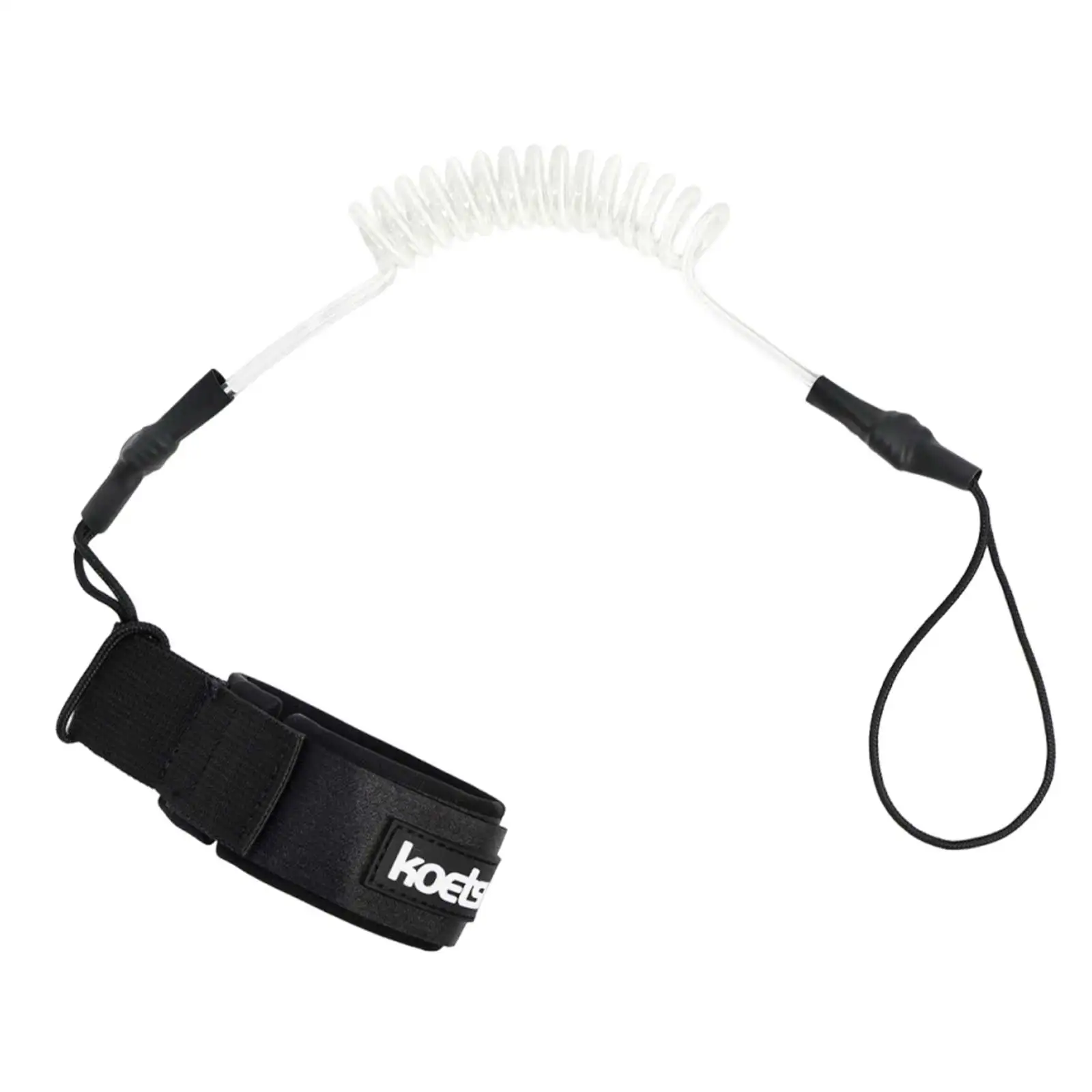 Sicherheits-Handseil mit Haken aus TPU-Material, Starkes Spiralförmiges Bodyboarding-Leash, Elastisch und Dehnbar für Angelgeräte und Ruten – Detail 12