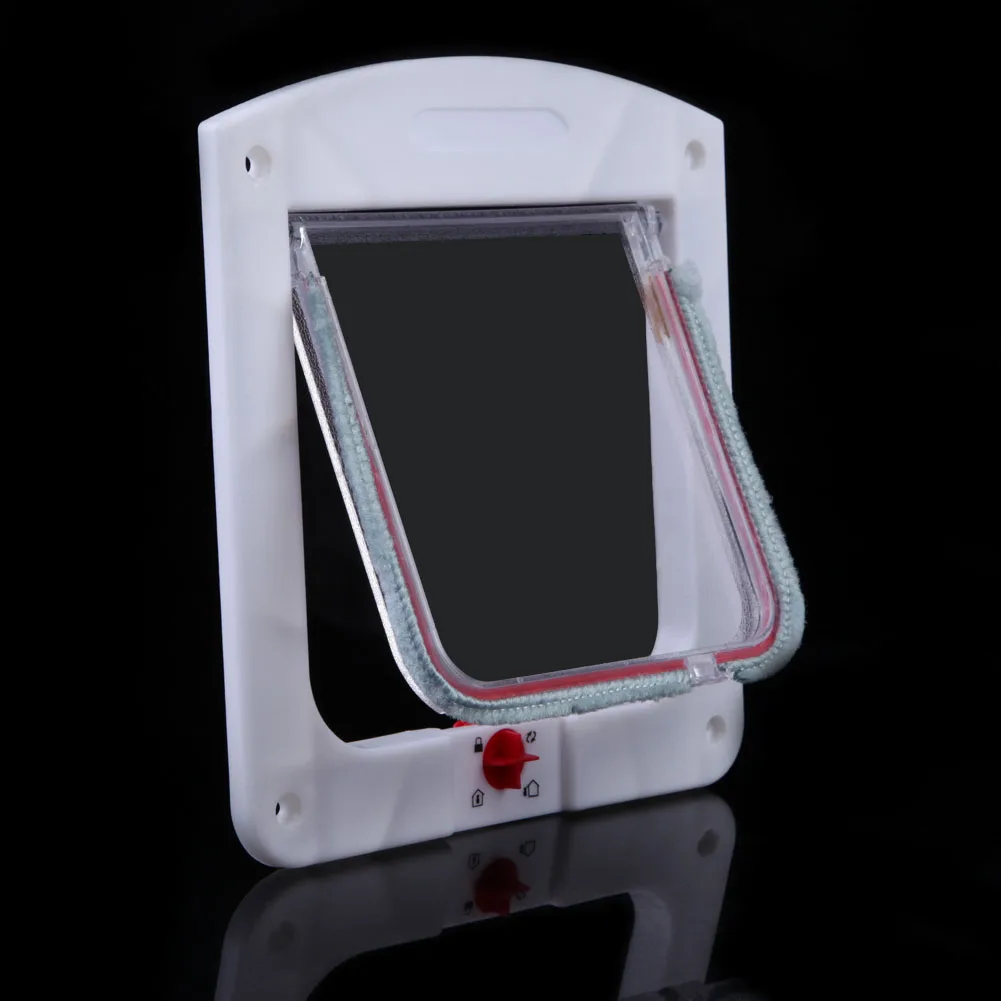 Cat Flap Door Lockable Dog Interior Door Small Pet Gate Kit for Dog Cats
