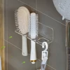 Acrylic Comb Holder Organizer Storage Shelf Clear Transparent Wall-Mounted Hair Brushes Rack Bathroom Accessories Home Shelves 3