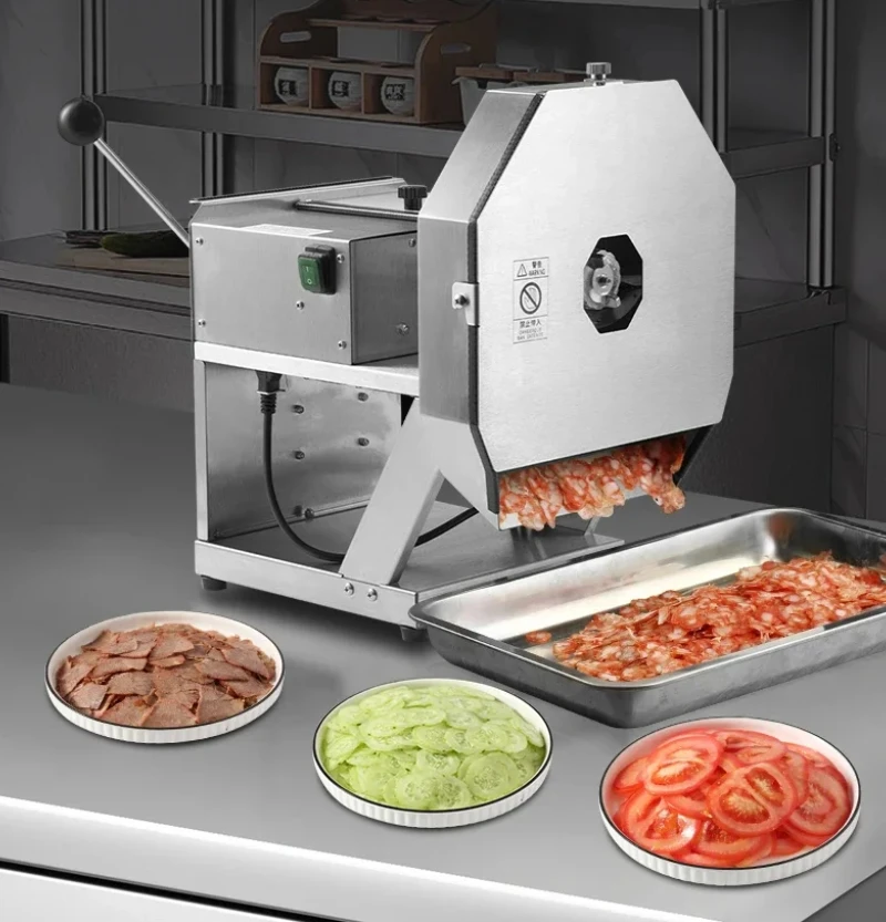 Air Rice Cake Slicer Commercial Cut Beef Sausage Potato Cabbage Mini Electric Vegetable Cutting Machine