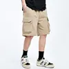 Overalls short men's summer style baggy straight cropped pants 2