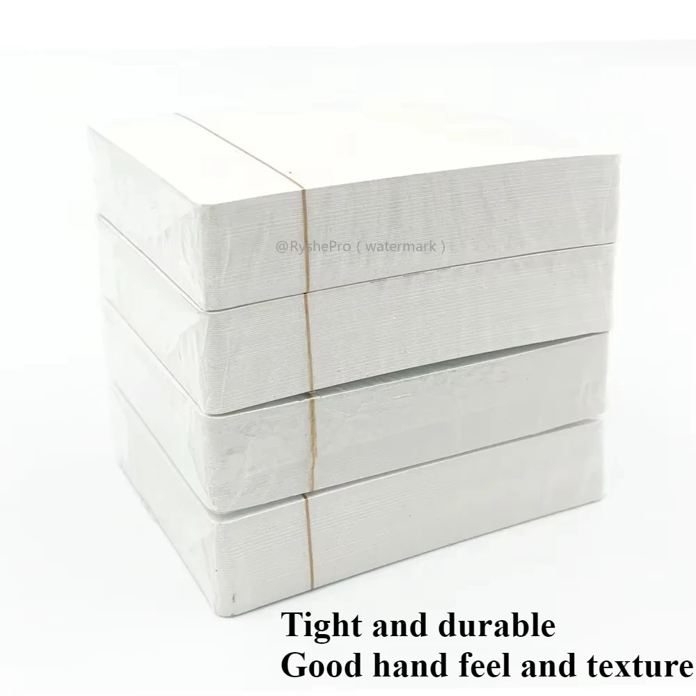 Playing Cards Blank Playing Cards 54PCS Two-sided White Blank Index Flash Cards To Write on Printable Study Learning DIY Gift Game