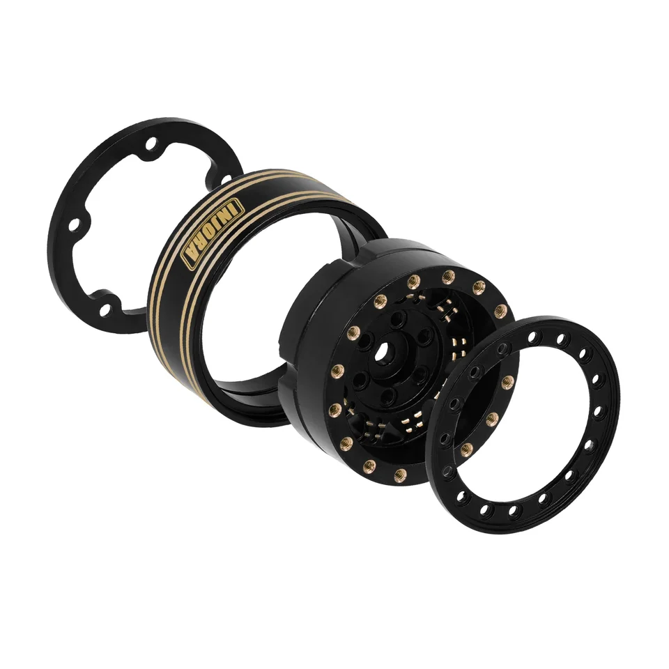 INJORA 真鍮 1.3 インチ ビードロック ホイール リム 1/24 1/18 RC