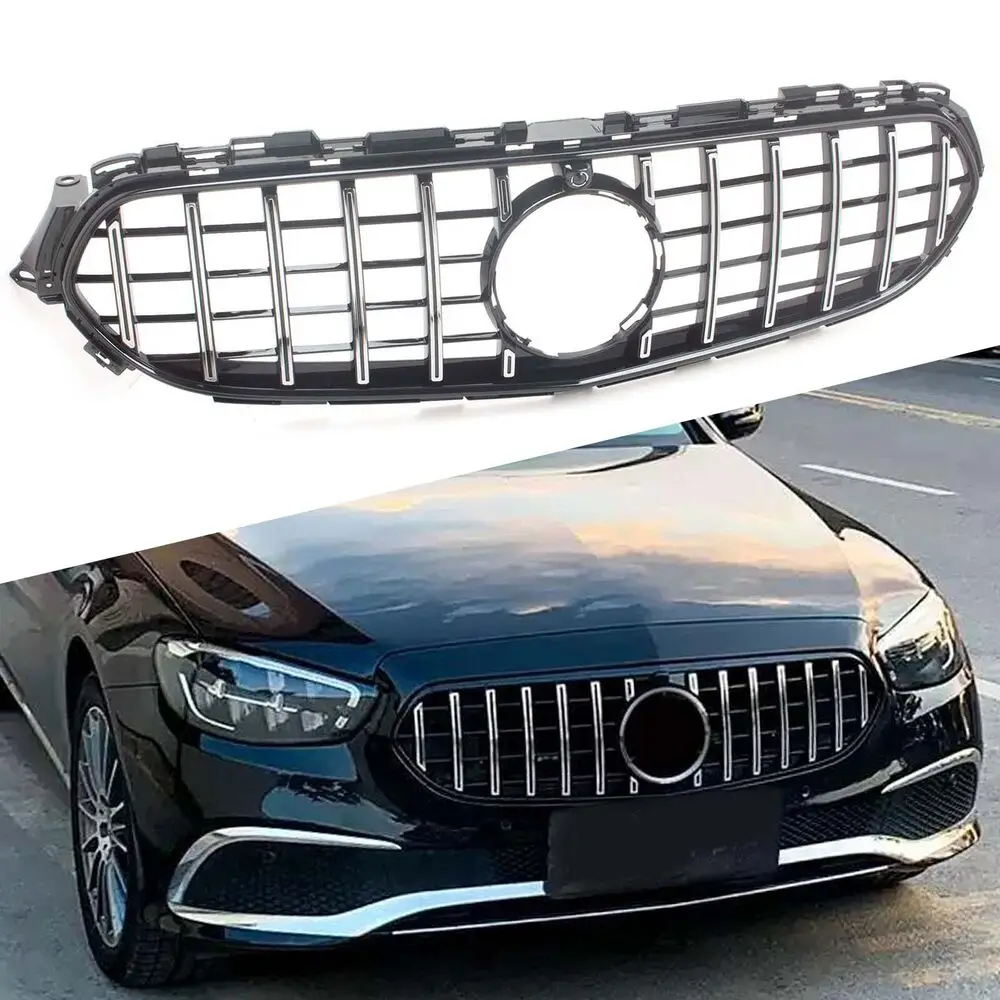 

Front Bumper Grille Grill Cover Trim For Mercedes Benz E-Class W213 2021 GT