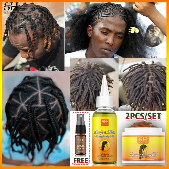 African Anti-itch Hair Growth Braid Oil Moisturizing Anti Hair Loss Hair Styling Gel Traction Alopecia Treatment Sevich HairCare