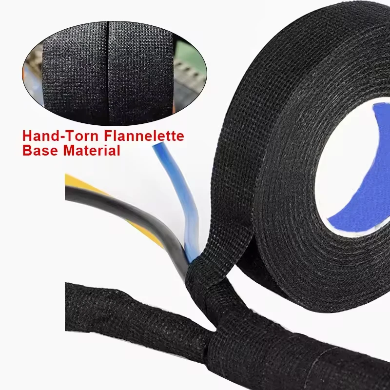 Automotive Polyester Wire Harness Velvet Tape Electrician's Hand Torn Wear-Resistant and Anti-Static Fabric Base Tape