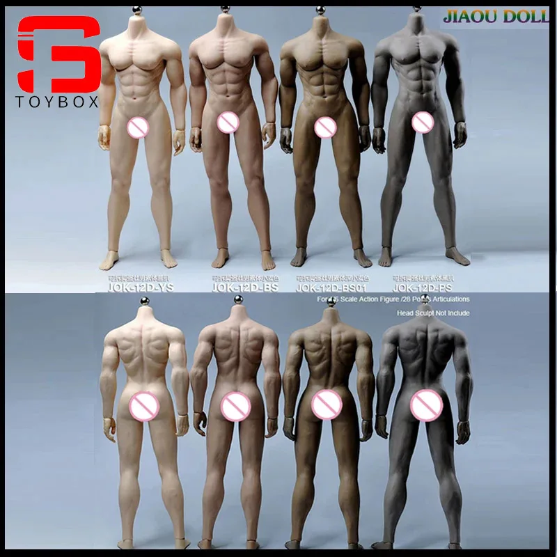 

JIAOUDOLL JOK-12D-YS/JOK-12D-BS/JOK-12D-BS01/JOK-12D-PS 1/6 Scale Strong Male Super Flexible Seamless Body With Metal Skeleton